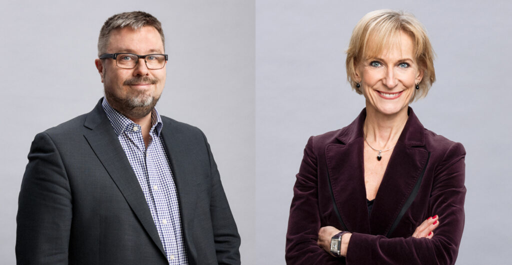 Industrisamordnarna Kristina Alvendal och Jonas Lundström